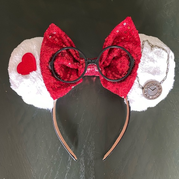 Alice in Wonderland White Rabbit mouse ears - Picture 1 of 2